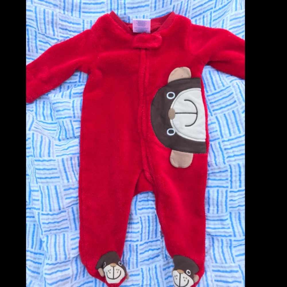 Little Wonders winter monkey onesie